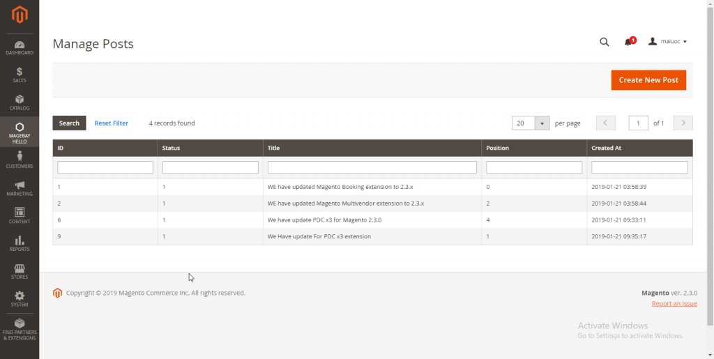 how to create admin grid in Magento 2 using Layout